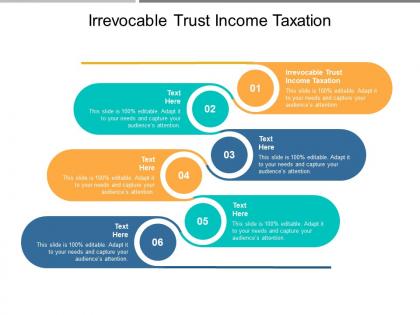 Irrevocable trust income taxation ppt powerpoint presentation summary cpb