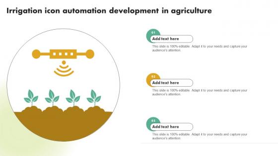 Irrigation Icon Automation Development In Agriculture