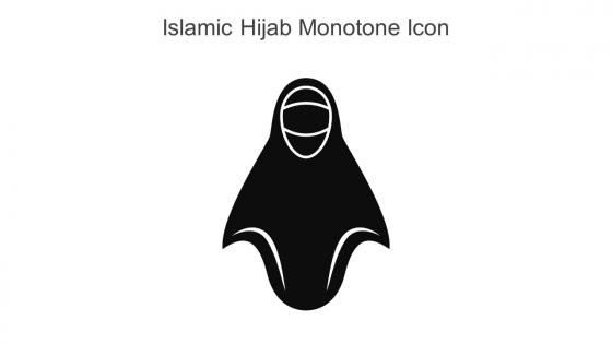 Islamic Hijab Monotone Icon In Powerpoint Pptx Png And Editable Eps Format