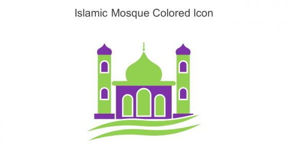 Islamic Mosque Colored Icon In Powerpoint Pptx Png And Editable Eps Format