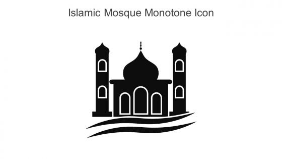 Islamic Mosque Monotone Icon In Powerpoint Pptx Png And Editable Eps Format