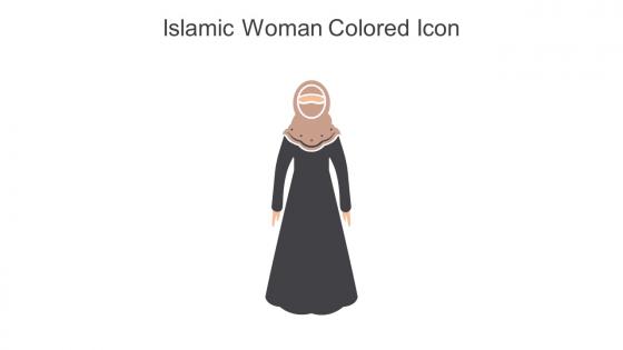 Islamic Woman Colored Icon In Powerpoint Pptx Png And Editable Eps Format