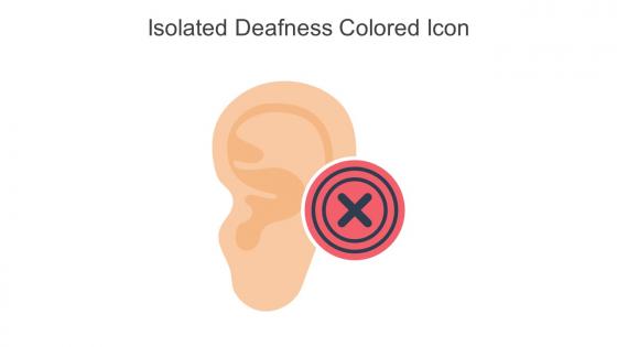 Isolated Deafness Colored Icon In Powerpoint Pptx Png And Editable Eps Format