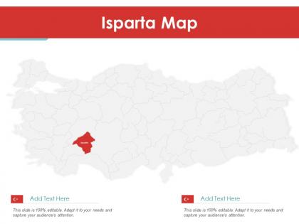 Isparta map powerpoint presentation ppt template