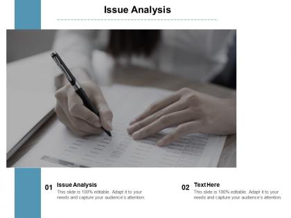 Issue analysis ppt powerpoint presentation gallery deck cpb