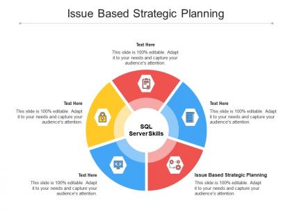 Issue based strategic planning ppt powerpoint presentation ideas infographics cpb