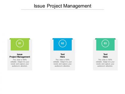 Issue project management ppt powerpoint presentation styles examples cpb