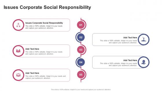Issues Corporate Social Responsibility In Powerpoint And Google Slides Cpb