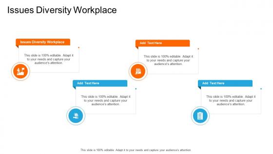 Issues Diversity Workplace In Powerpoint And Google Slides Cpb
