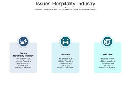 Issues hospitality industry ppt powerpoint presentation portfolio layouts cpb