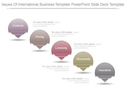 Issues of international business template powerpoint slide deck template