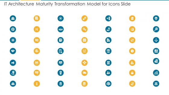 It Architecture Maturity Transformation Model For Icons Slide