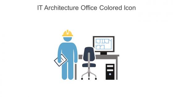 IT Architecture Office Colored Icon In Powerpoint Pptx Png And Editable Eps Format