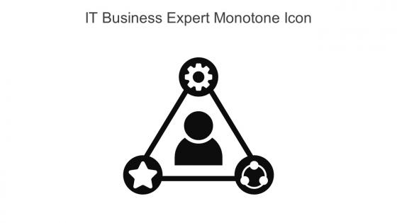IT Business Expert Monotone Icon In Powerpoint Pptx Png And Editable Eps Format