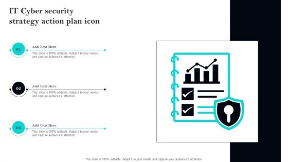 IT Cyber Security Strategy Action Plan Icon