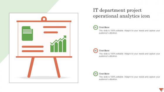 IT Department Project Operational Analytics Icon