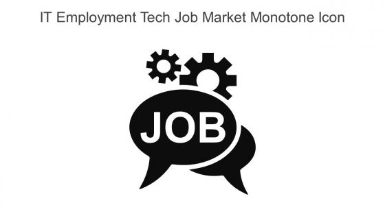 IT Employment Tech Job Market Monotone Icon In Powerpoint Pptx Png And Editable Eps Format
