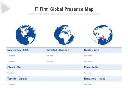 It firm global presence map