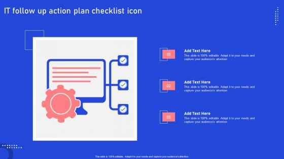 IT Follow Up Action Plan Checklist Icon