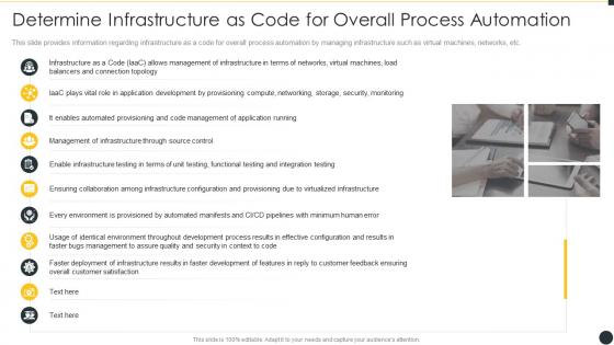 It infrastructure by implementing devops framework determine infrastructure as code for overall