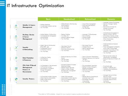 It infrastructure optimization limited risk ppt powerpoint presentation layouts grid