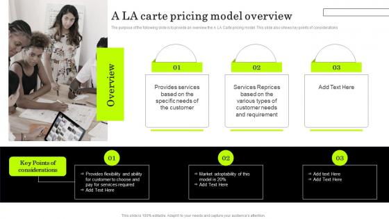 IT Managed Service Providers A La Carte Pricing Model Overview