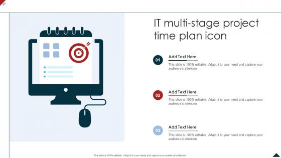 IT Multi Stage Project Time Plan Icon