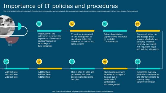 IT Policy Importance Of IT Policies And Procedures Ppt Portrait