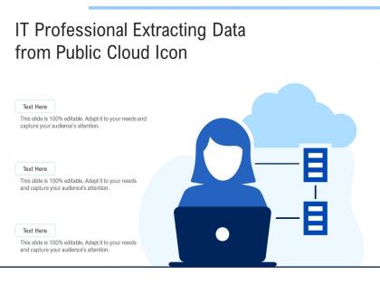 It professional extracting data from public cloud icon