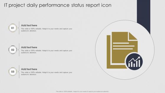 It Project Daily Performance Status Report Icon