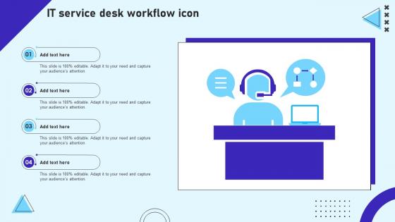 IT Service Desk Workflow Icon