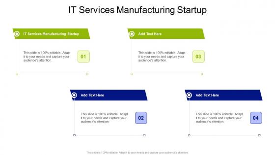 IT Services Manufacturing Startup In Powerpoint And Google Slides Cpb