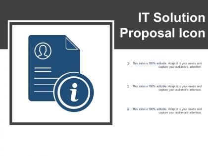 It solution proposal icon