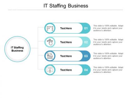It staffing business ppt powerpoint presentation infographics tips cpb