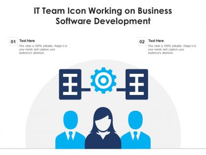 It team icon working on business software development
