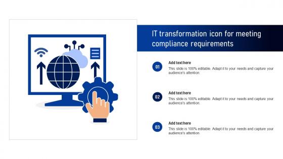 IT Transformation Icon For Meeting Compliance Requirements