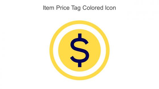 Item Price Tag Colored Icon In Powerpoint Pptx Png And Editable Eps Format