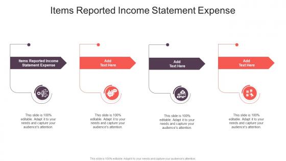 Items Reported Income Statement Expense In Powerpoint And Google Slides Cpb