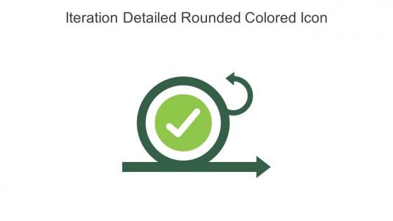 Iteration Detailed Rounded Colored Icon In Powerpoint Pptx Png And Editable Eps Format
