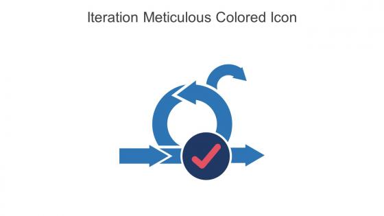 Iteration Meticulous Colored Icon In Powerpoint Pptx Png And Editable Eps Format