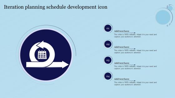 Iteration Planning Schedule Development Icon