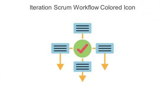 Iteration Scrum Workflow Colored Icon In Powerpoint Pptx Png And Editable Eps Format