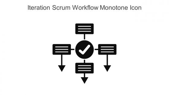 Iteration Scrum Workflow Monotone Icon In Powerpoint Pptx Png And Editable Eps Format