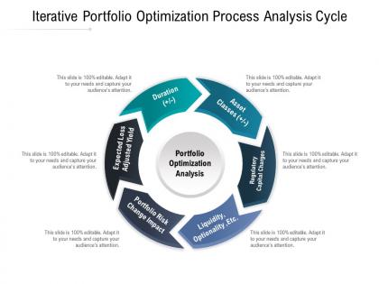 Iterative portfolio optimization process analysis cycle