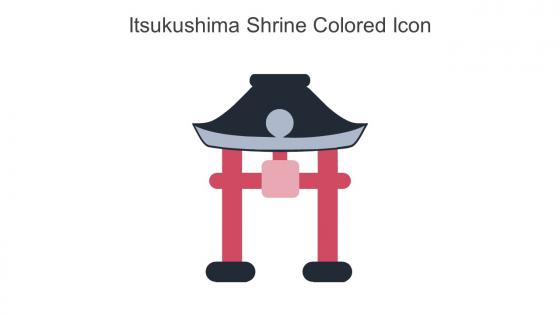 Itsukushima Shrine Colored Icon In Powerpoint Pptx Png And Editable Eps Format