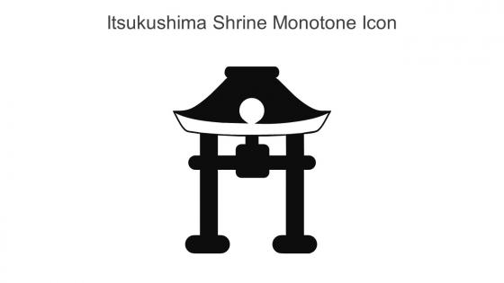 Itsukushima Shrine Monotone Icon In Powerpoint Pptx Png And Editable Eps Format