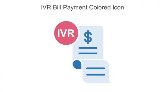 IVR Bill Payment Colored Icon In Powerpoint Pptx Png And Editable Eps Format