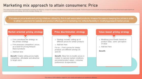 J36 Marketing Mix Approach To Attain Consumers Price Strategy SS