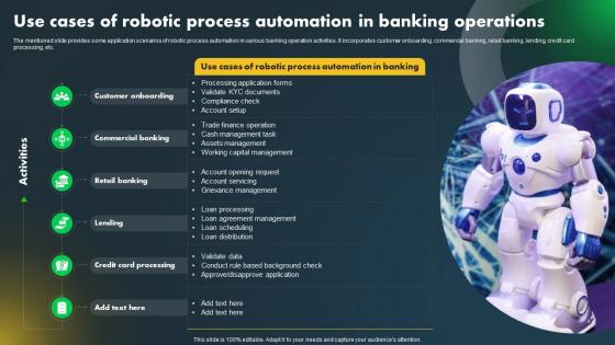 J63 Major Industries Adopting Robotic Use Cases Of Robotic Process Automation In Banking
