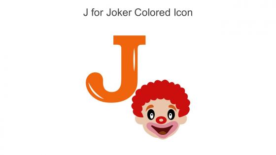 J For Joker Colored Icon In Powerpoint Pptx Png And Editable Eps Format